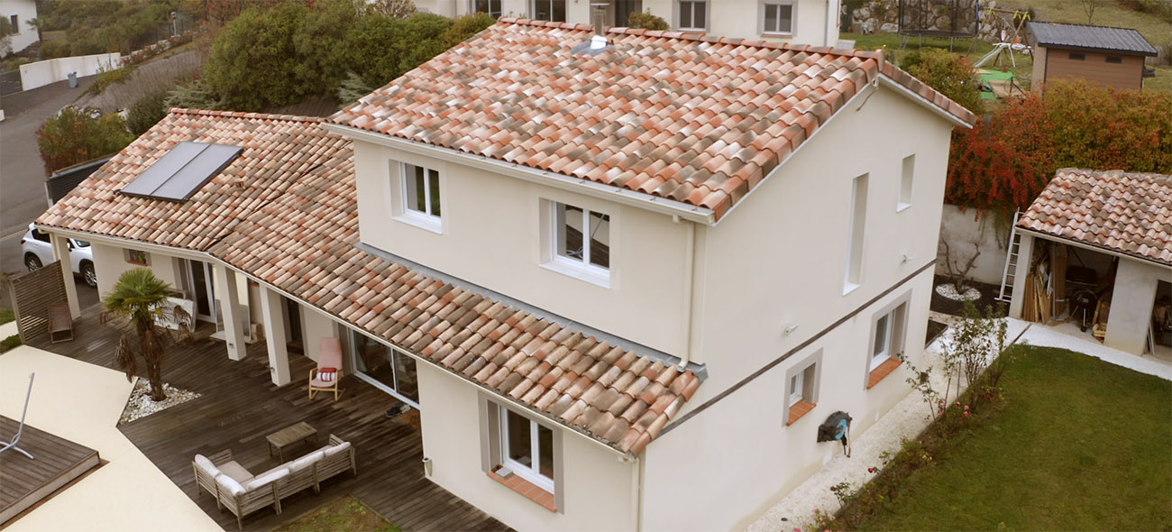 Surélévation d'une maison maçonnée